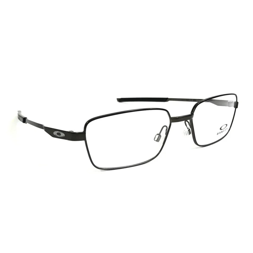 Oakley Eyeglasses Frames Foil RQ OX3036-0255 Pewter Rectangle Wire Rim 55-18-140